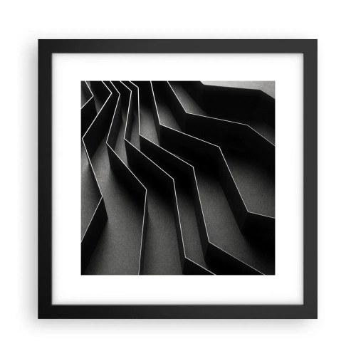 Affisch i svart ram - Rumslig ordning - 30x30 cm