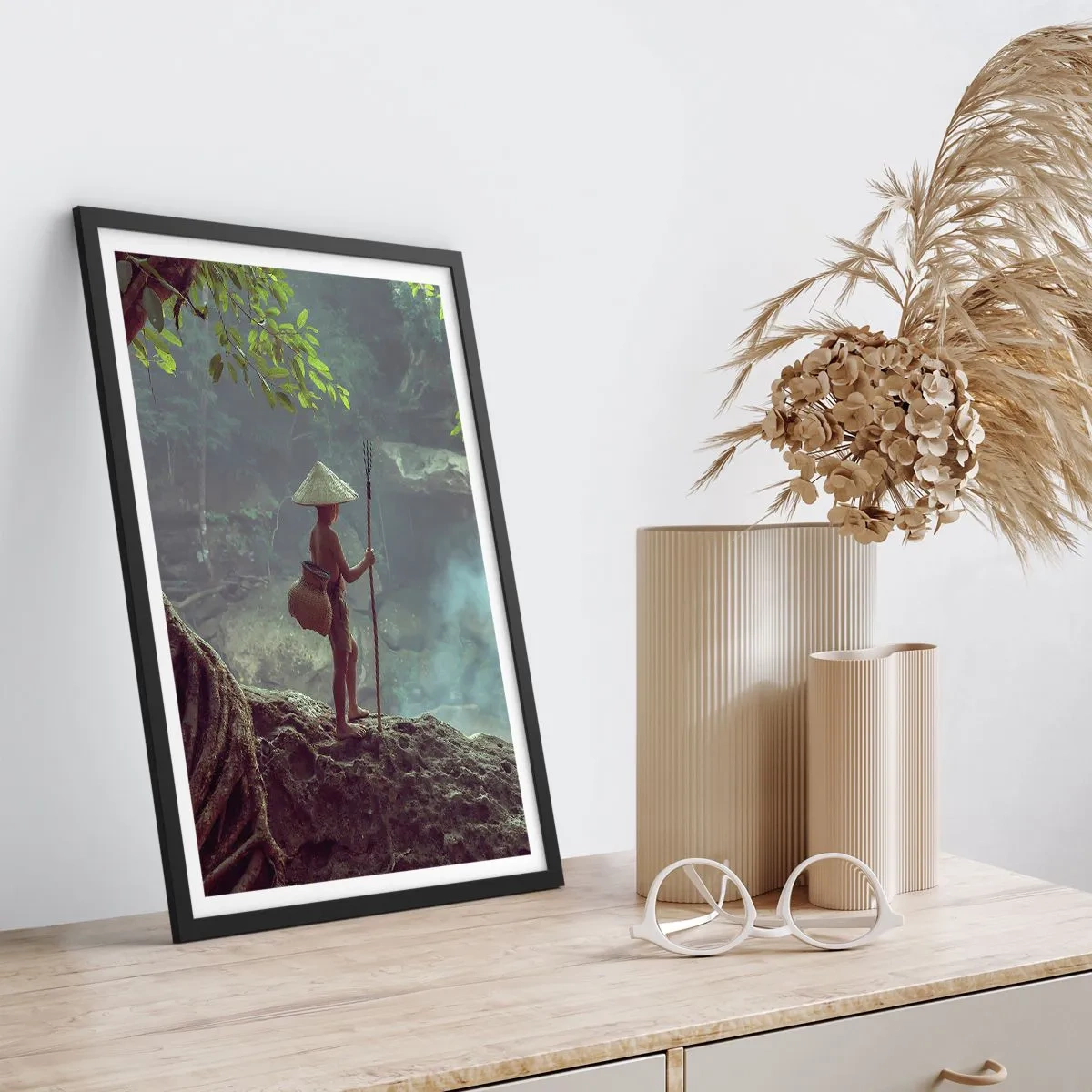 Affisch i svart ram - Vän med naturen - 61x91 cm