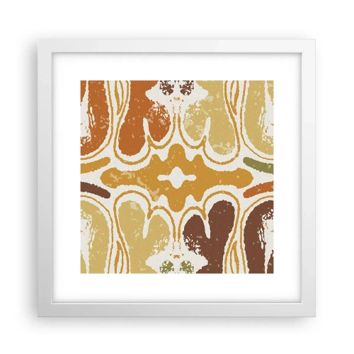 Affisch i vit ram - Sentimental abstraktion - 30x30 cm