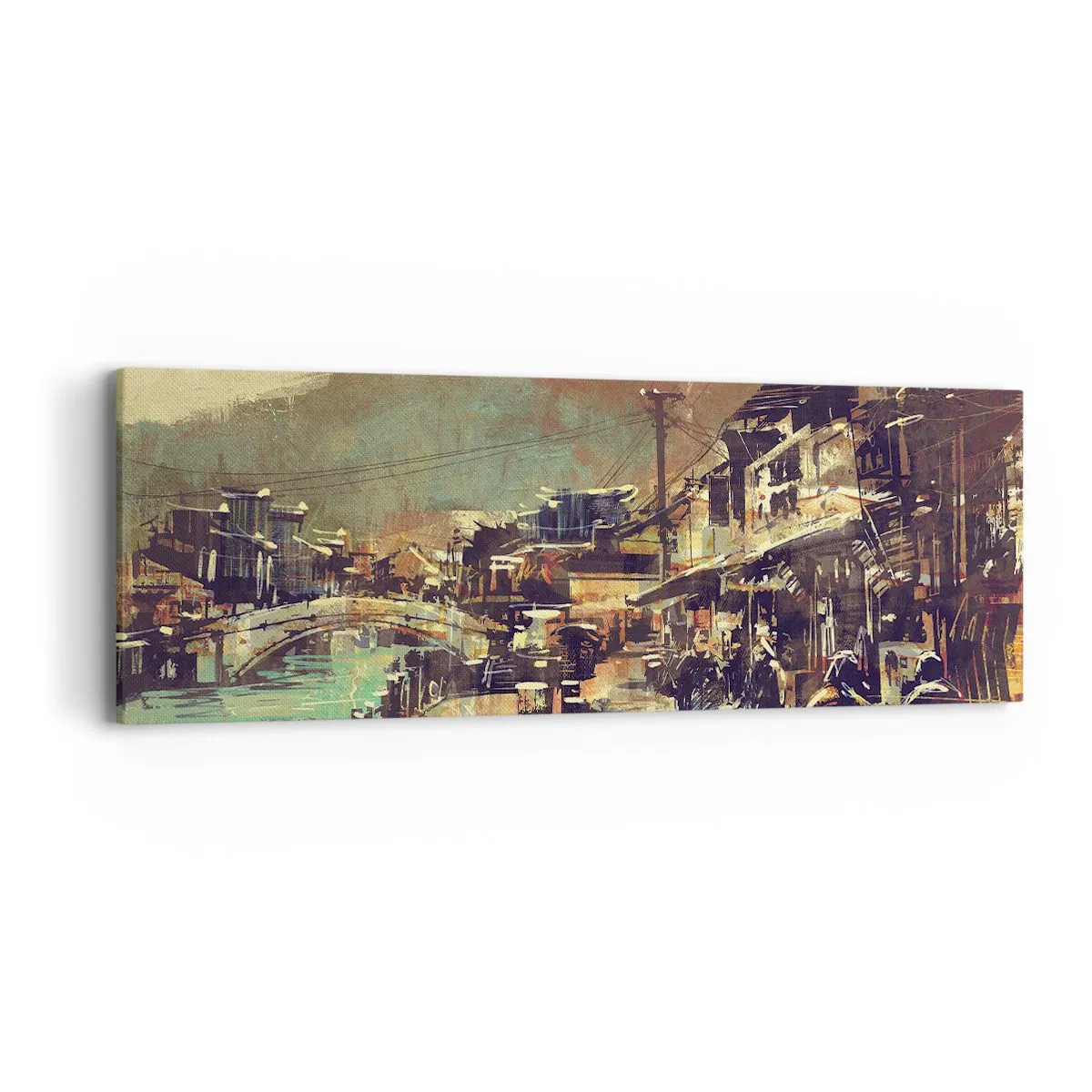 Canvastavla - Bild på duk - Livet som gråskalans rikedom - 90x30 cm