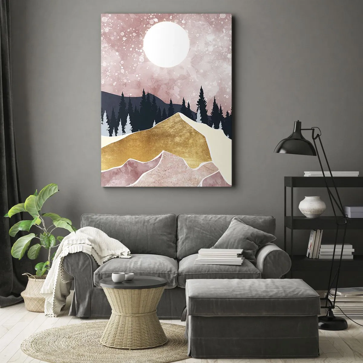 Canvastavla - Bild på duk - Nattvakt - 50x70 cm