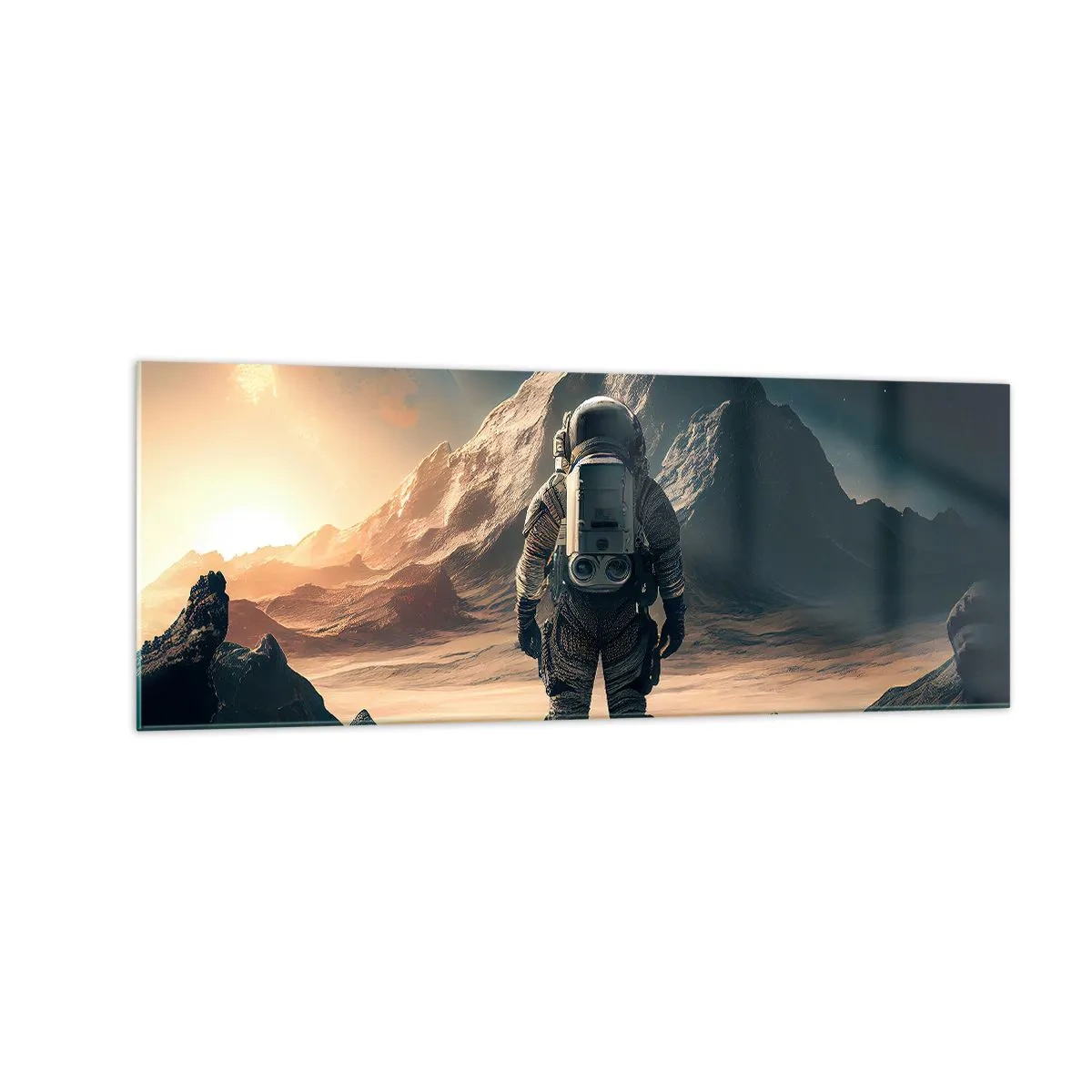 Glastavla - Bild på glas - En ny utmaning - 140x50 cm