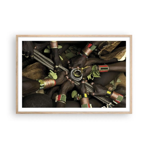 Affisch i ram av ljusek - Vi är tillsammans - 91x61 cm