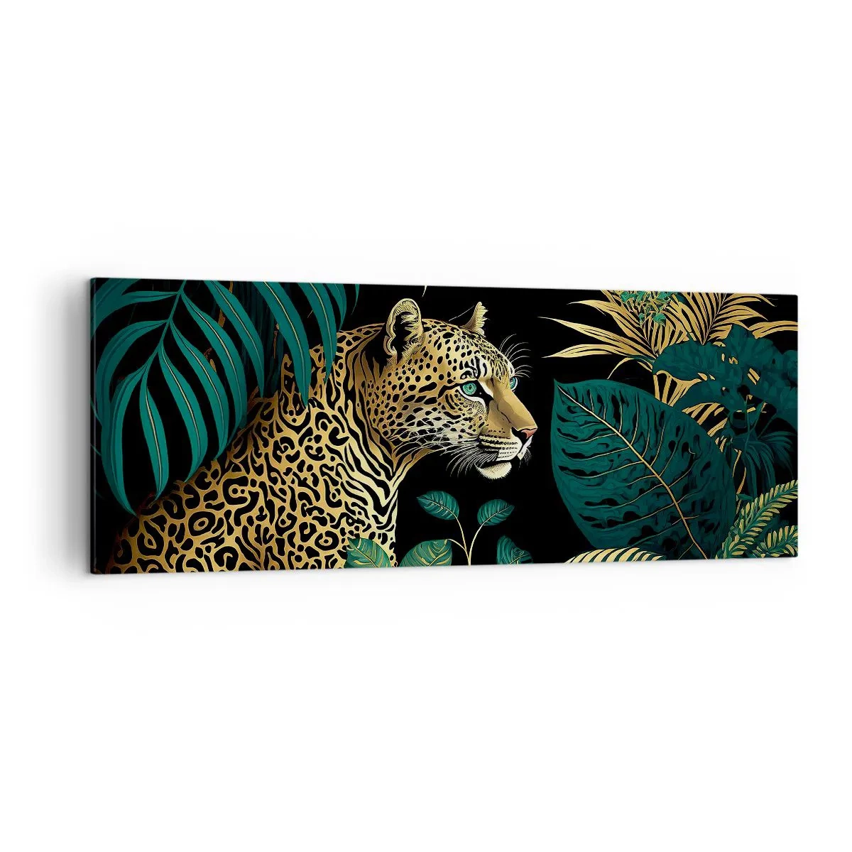 Canvastavla - Bild på duk - Värden i djungeln - 140x50 cm