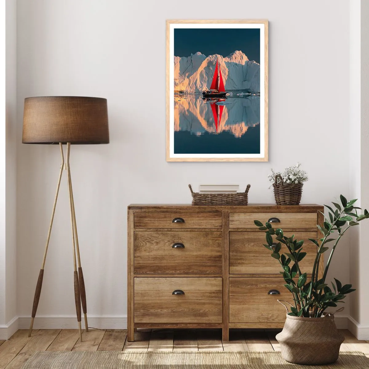 Affisch i ram av ljusek - I världens ände - 40x50 cm