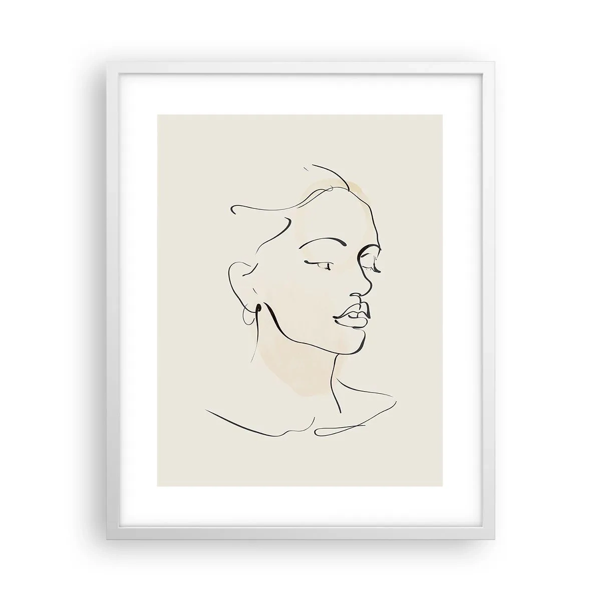 Affisch i vit ram - Säkra drag - 40x50 cm