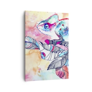 Canvastavla - Bild på duk - Färgglad som vår värld - 70x100 cm