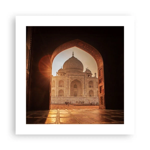 Affisch - Ett monument över överjordisk kärlek - 40x40 cm