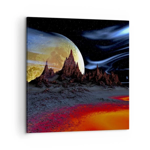 Canvastavla - Bild på duk - Okänd värld - 50x50 cm