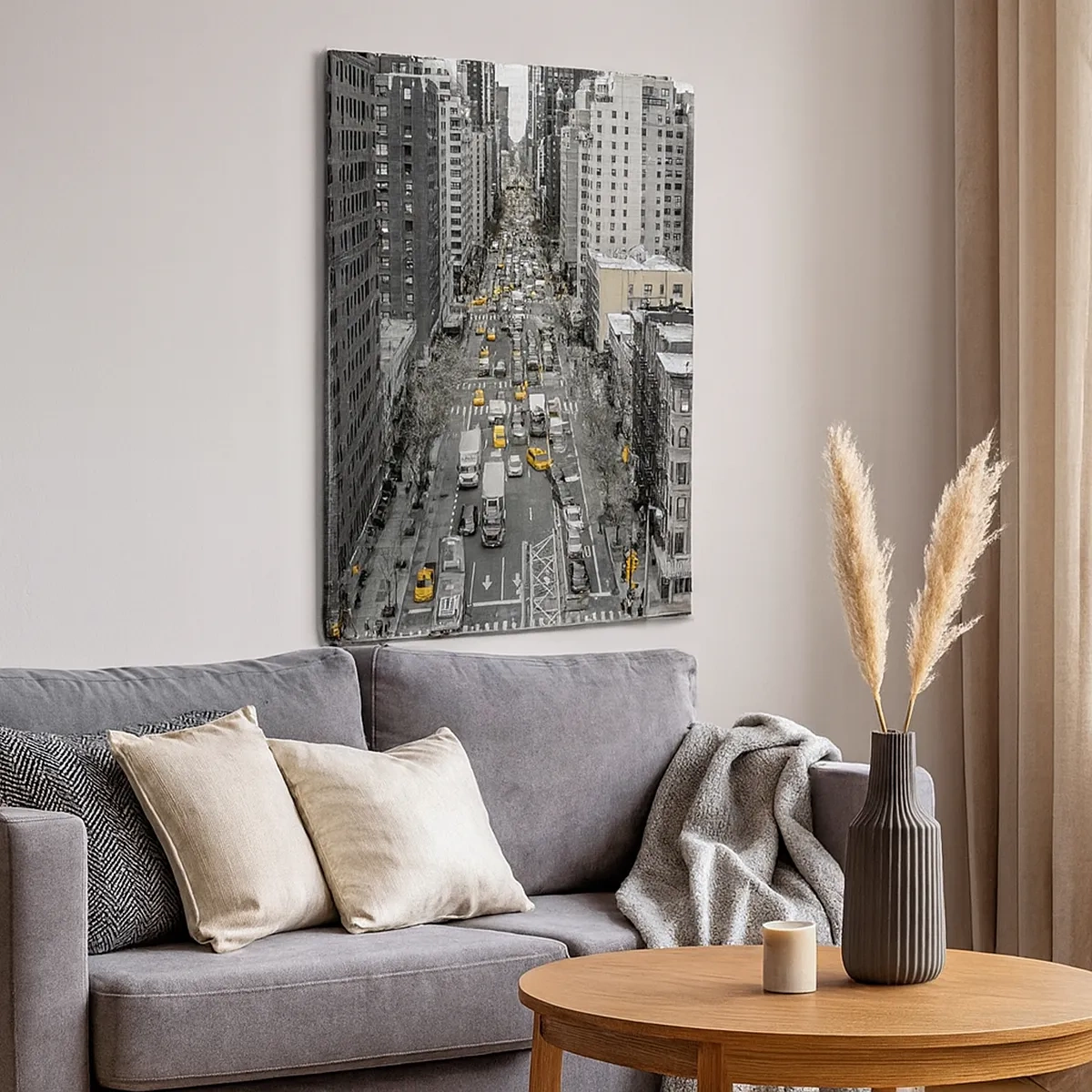 Canvastavla - Bild på duk - Livet i New York - 50x70 cm