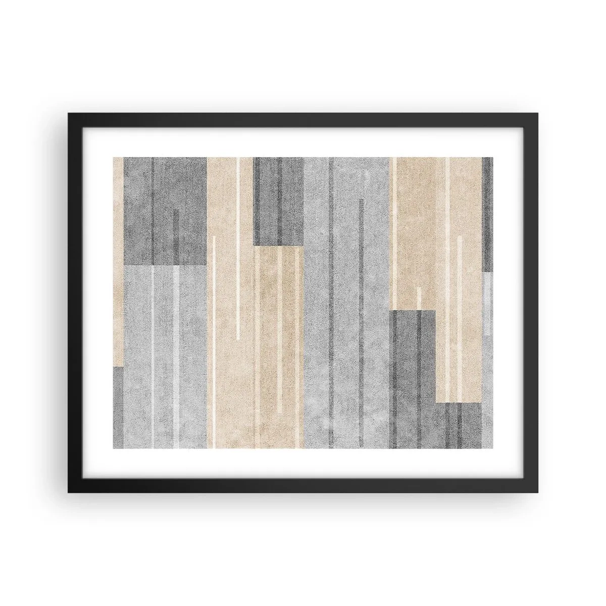 Affisch i svart ram - Komposition: allt i lod - 50x40 cm