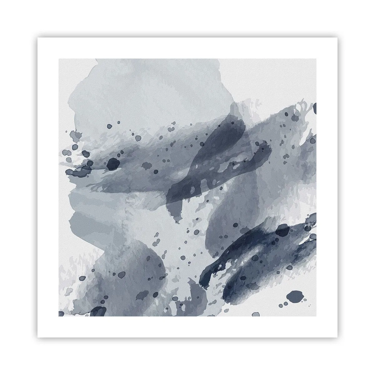 Affisch - Studie om vattnets natur - 50x50 cm