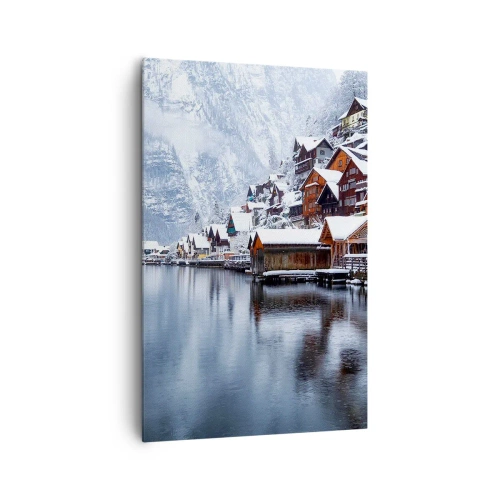 Canvastavla - Bild på duk - I vinterns dräkt - 80x120 cm