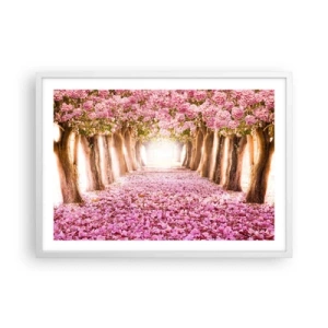 Affisch i vit ram - Vägen till paradiset - 70x50 cm