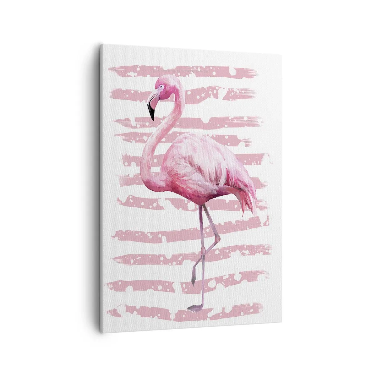 Canvastavla - Bild på duk - Med värdighet trots i rosa färg - 50x70 cm