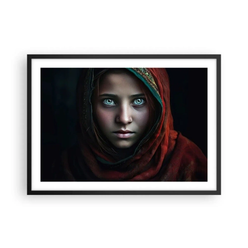 Affisch i svart ram - Östlig prinsessa - 70x50 cm