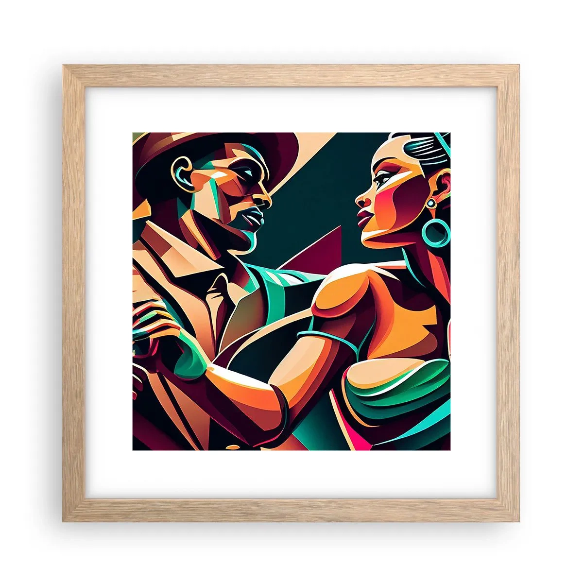 Affisch i ram av ljusek - I hjärtats rytm - 30x30 cm