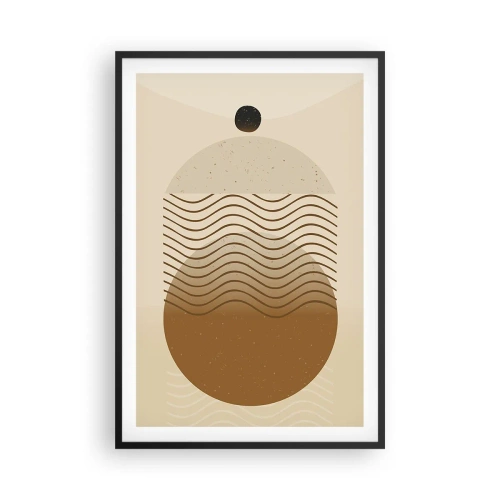 Affisch i svart ram - Om geometriska figurers ursprung - 61x91 cm