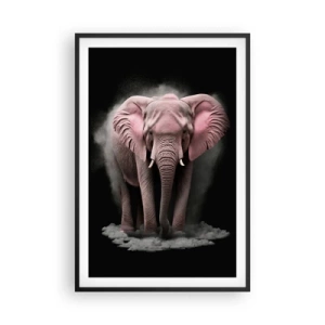 Affisch i svart ram - Tänk inte på en rosa elefant! - 61x91 cm