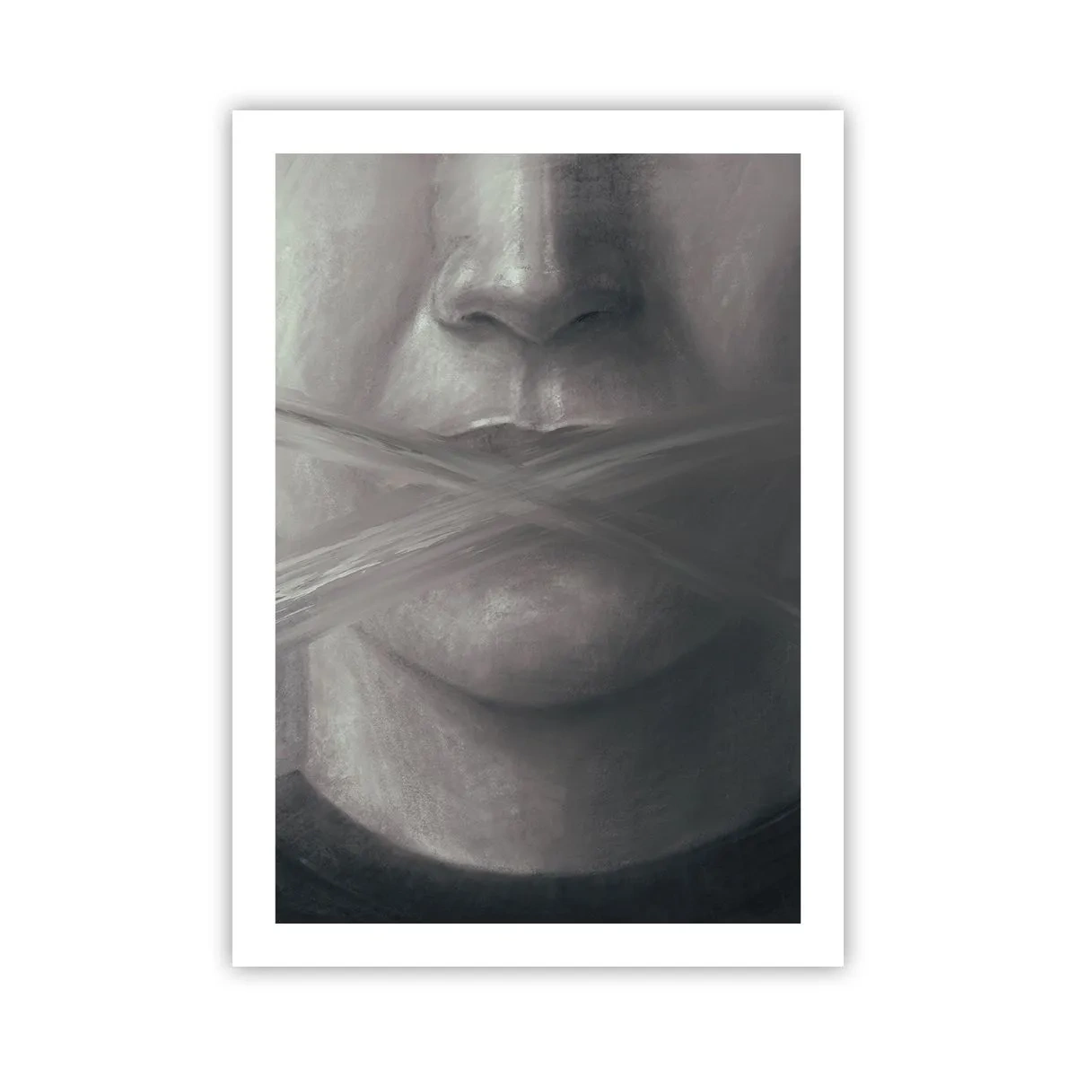 Affisch - Inte ett ord - 50x70 cm