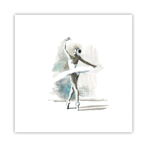 Affisch - Förtrollad i en svan - 30x30 cm