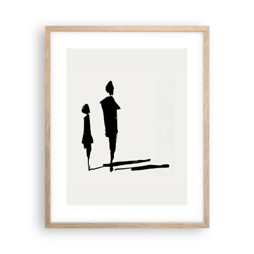 Affisch i ram av ljusek - Säkert tillsammans? - 40x50 cm