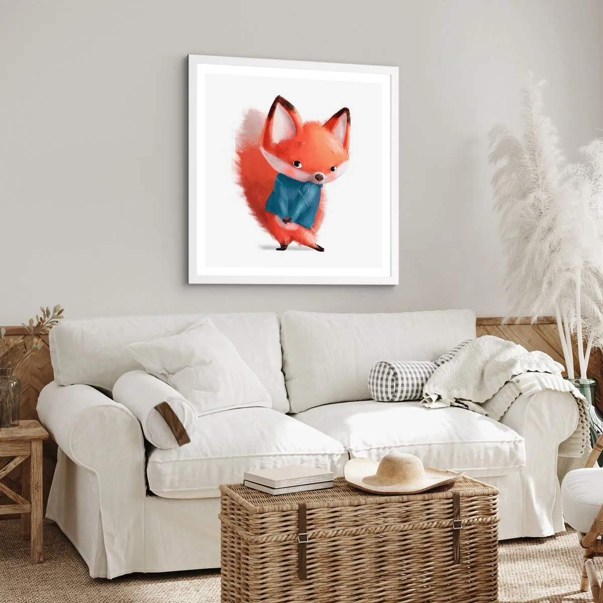 Affisch i vit ram - Ser jag bra ut? - 40x40 cm