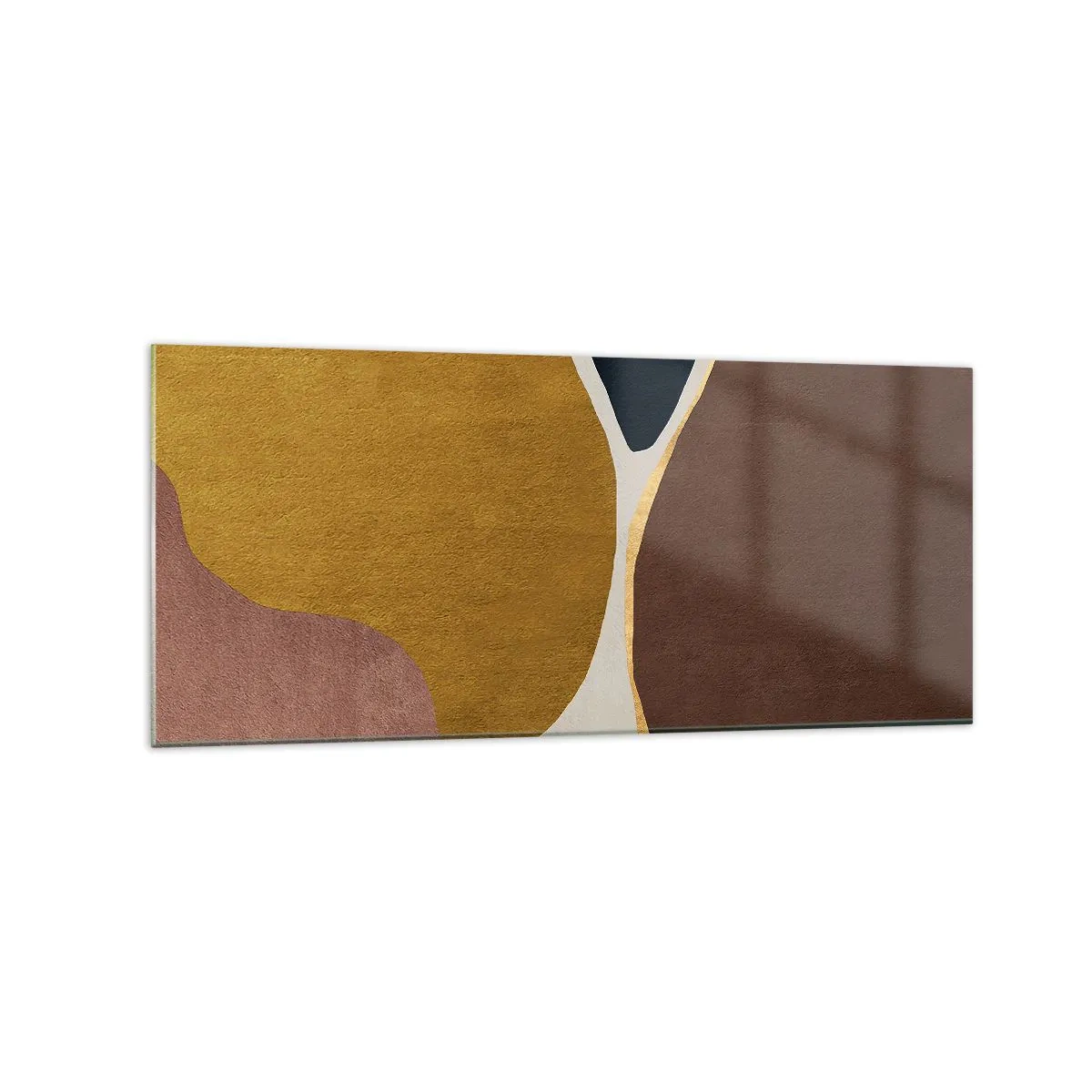 Glastavla - Bild på glas - Abstraktion - en plats i rymden - 120x50 cm