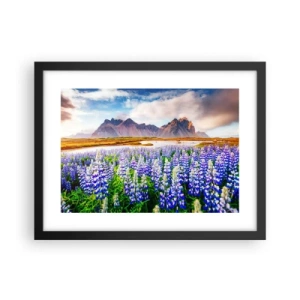 Affisch i svart ram - Styrka och stränghet bredvid mildhet - 40x30 cm