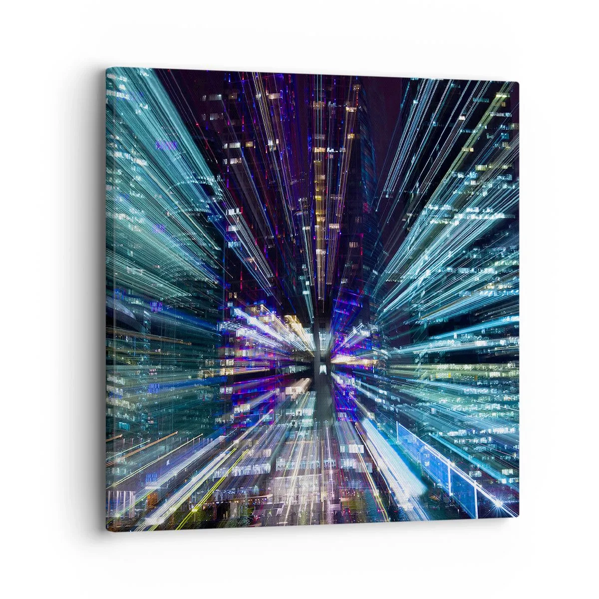 Canvastavla - Bild på duk - Övergång till hyperrymden - 30x30 cm