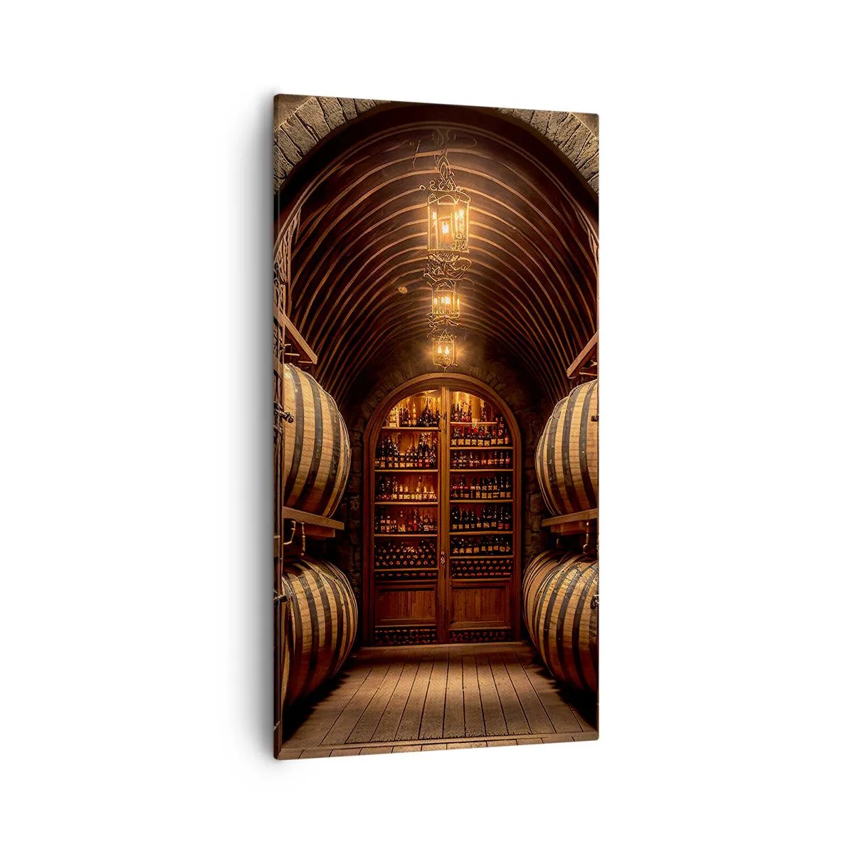 Canvastavla - Bild på duk - Stämningsfull källare - 55x100 cm