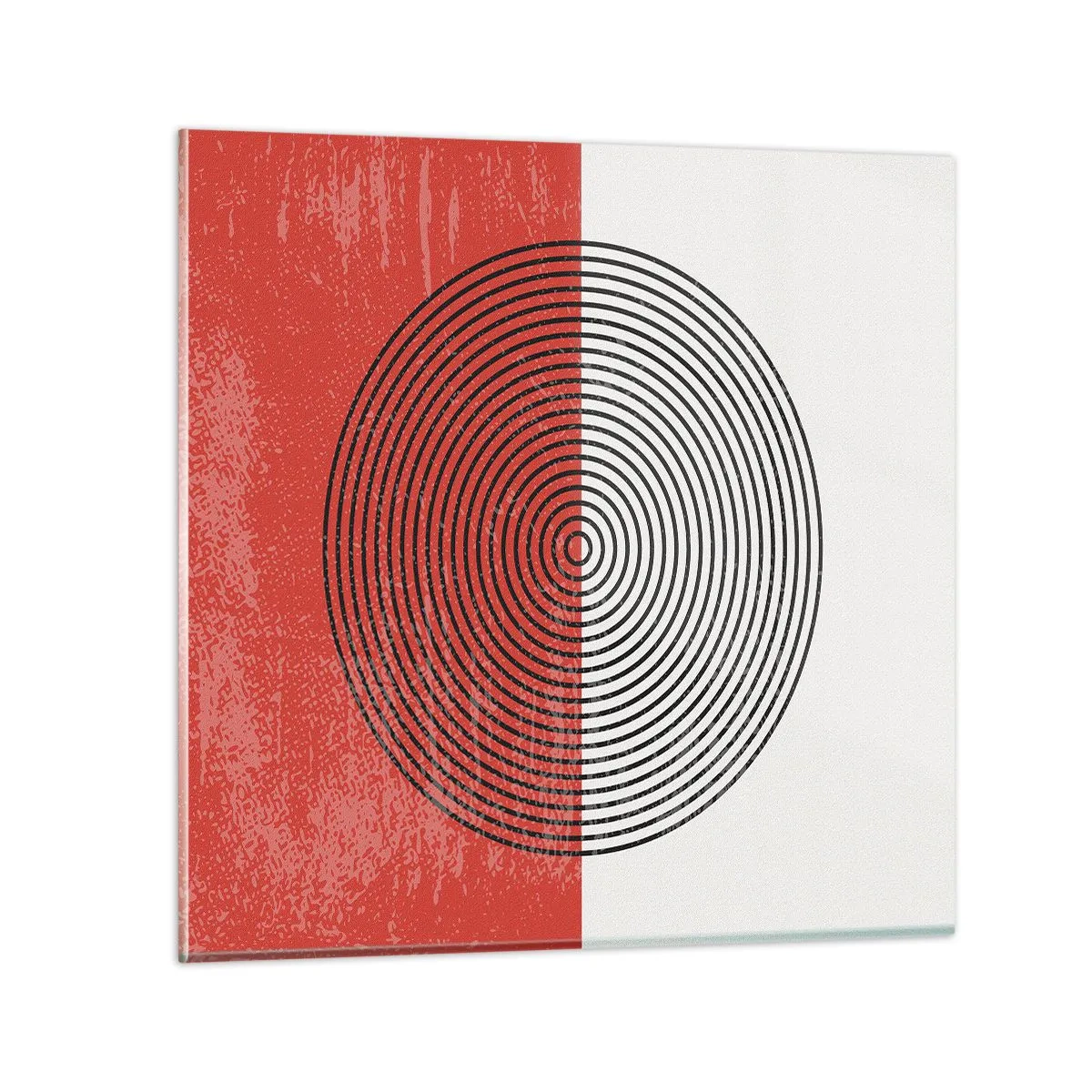 Glastavla - Bild på glas - Mitt i prick - 40x40 cm