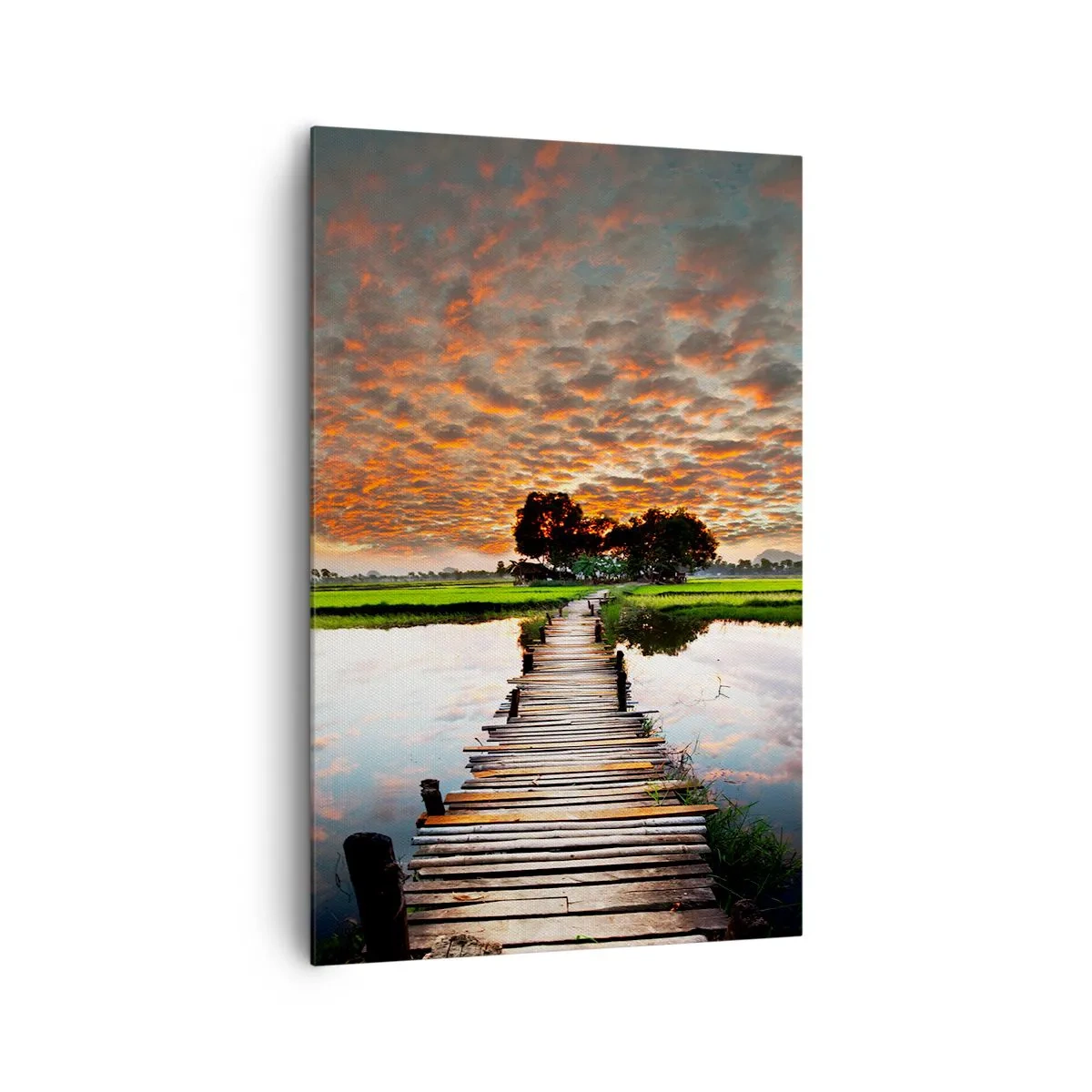 Canvastavla - Bild på duk - Fäll ut armarna - andas - 80x120 cm