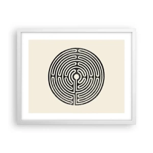 Affisch i vit ram - Mystisk ordning - 50x40 cm