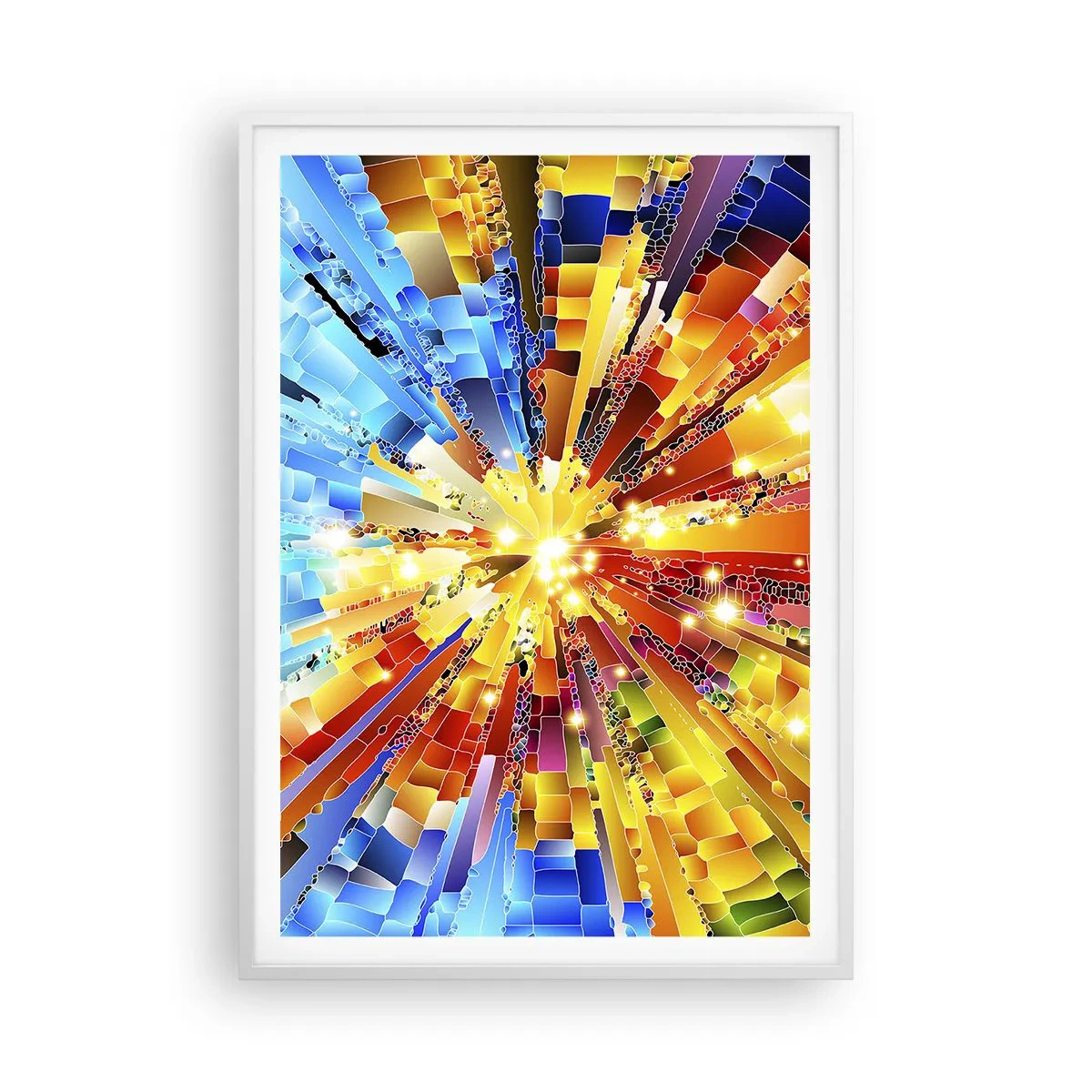 Affisch i vit ram - In medias res - 70x100 cm
