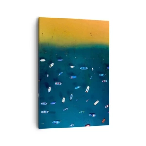 Canvastavla - Bild på duk - Ett semesterspel - 50x70 cm