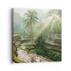 Canvastavla - Bild på duk - Växa upp i solsken - 30x30 cm