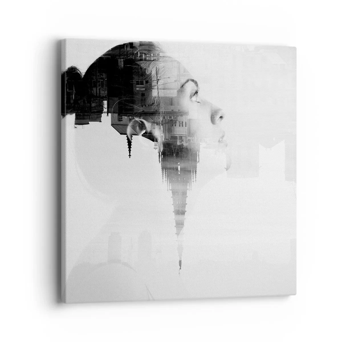 Canvastavla - Bild på duk - På rutans båda sidor - 40x40 cm