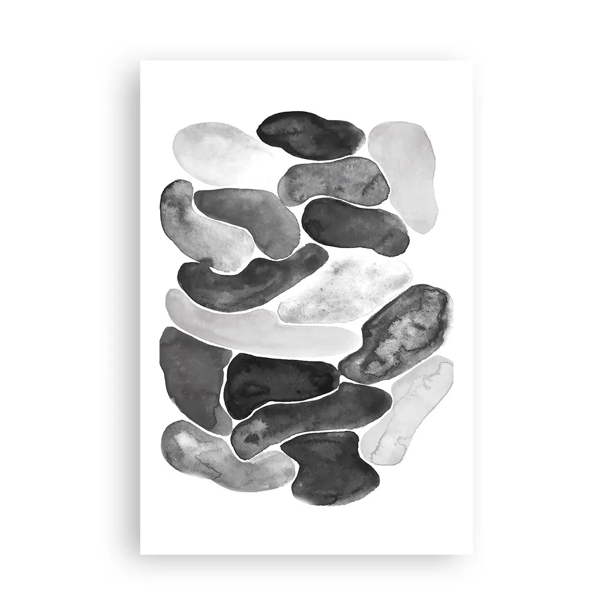 Affisch - Stenig abstraktion - 61x91 cm