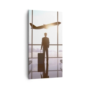 Canvastavla - Bild på duk - Du har tid, sakta ner - 55x100 cm