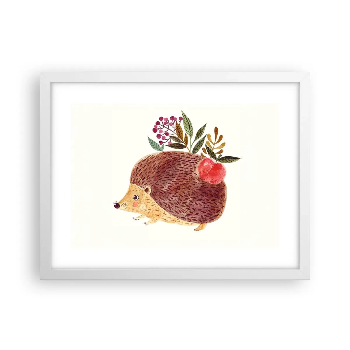 Affisch i vit ram - Och du gillar mig redan - 40x30 cm