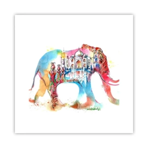 Affisch - Indien - kärlekens aura - 30x30 cm