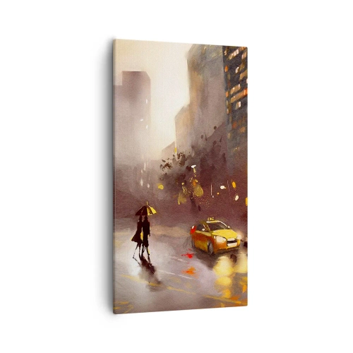 Canvastavla - Bild på duk - I New Yorks ljus - 55x100 cm