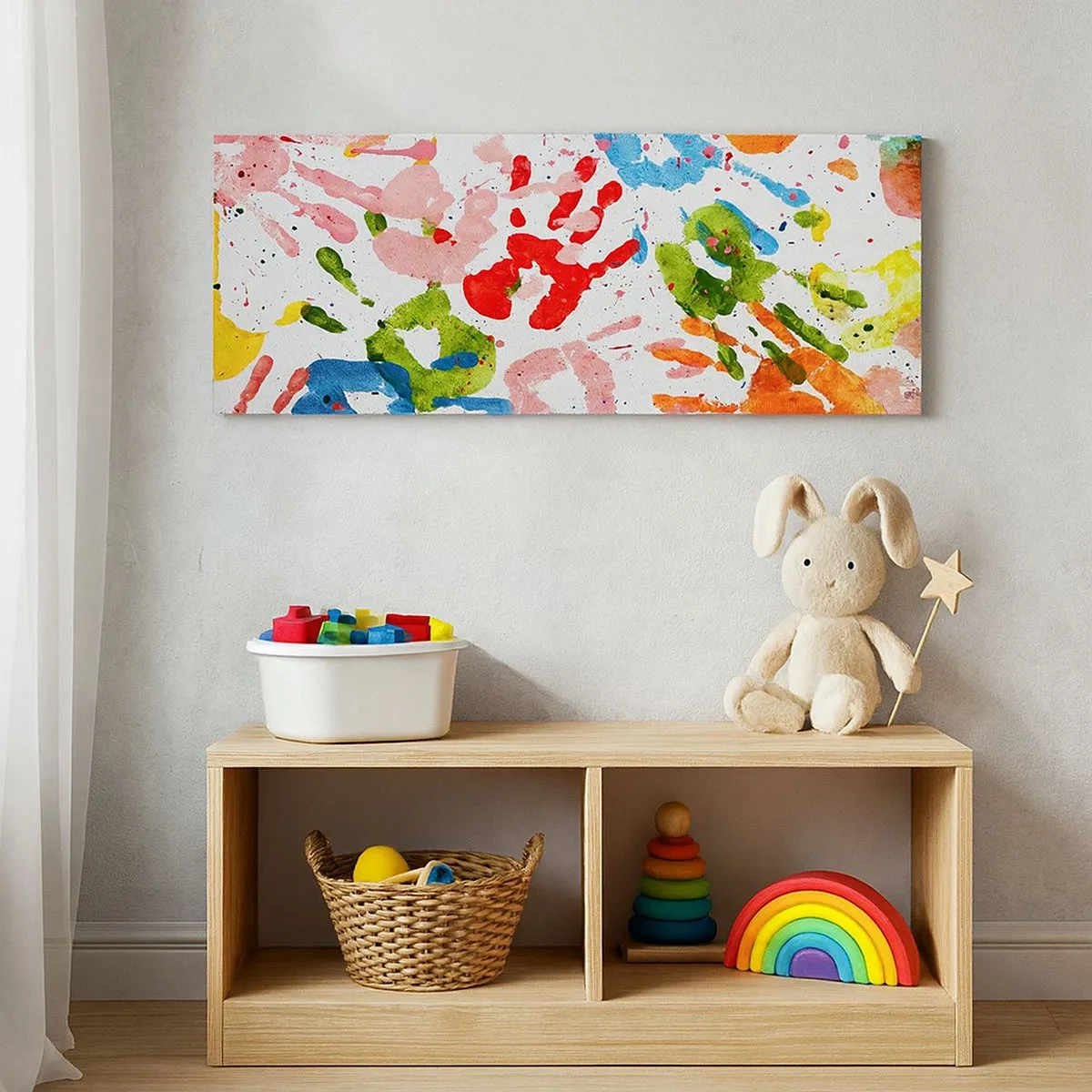 Canvastavla - Bild på duk - Följs spåren - 100x40 cm