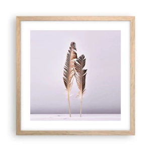 Affisch i ram av ljusek - Mot intet - 40x40 cm