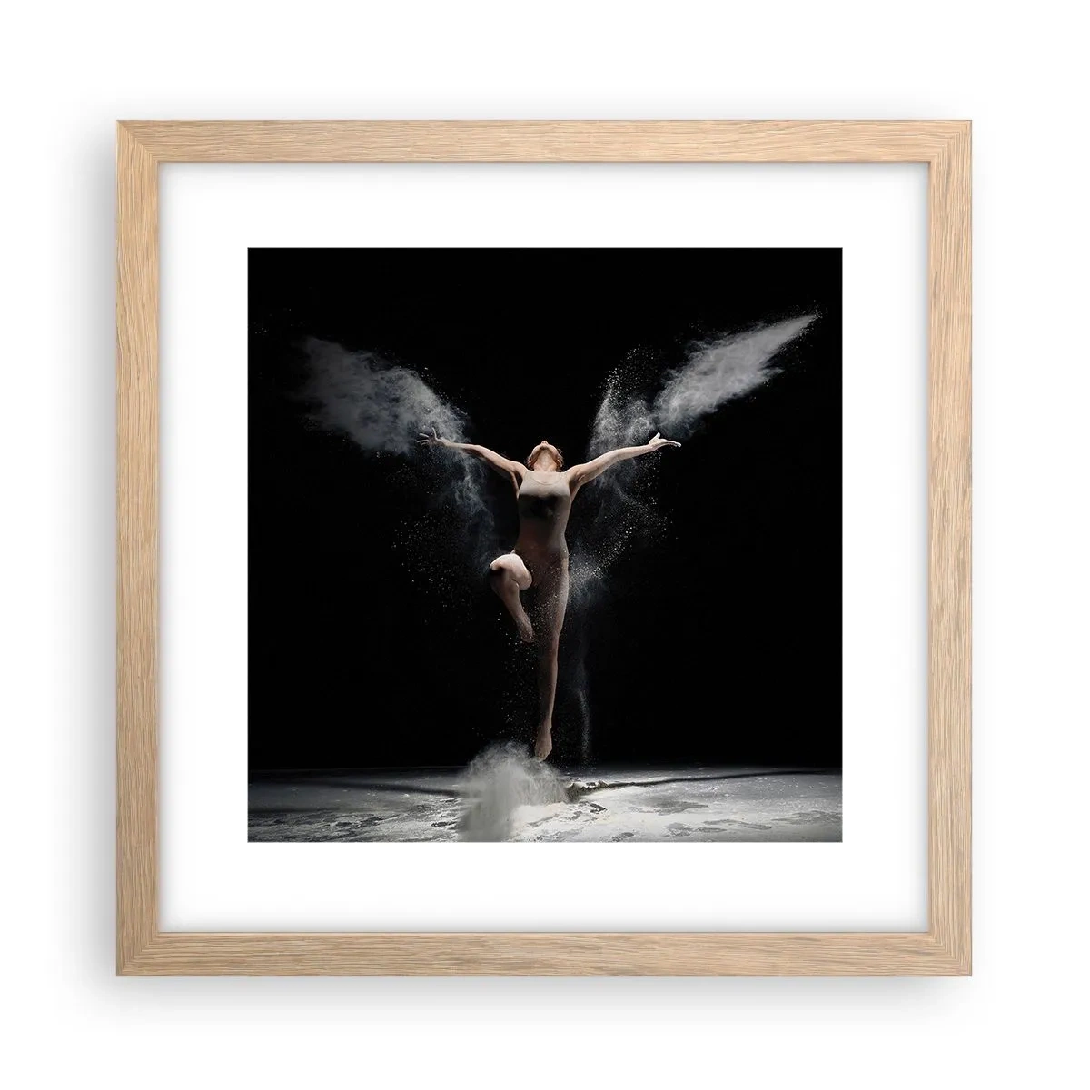 Affisch i ram av ljusek - Alverna finns - 30x30 cm