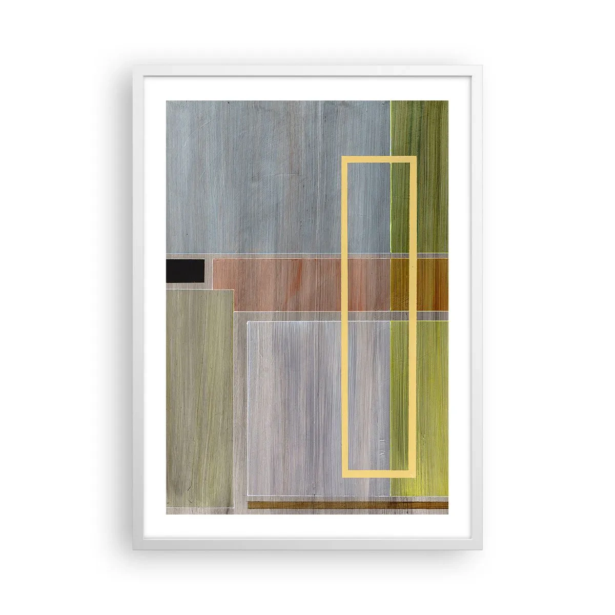 Affisch i vit ram - Rakt och lugnt - 50x70 cm