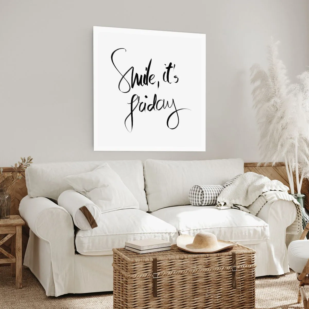 Affisch - Riktig glädje - 40x40 cm