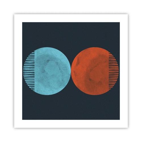 Affisch - Endast geometri? - 50x50 cm