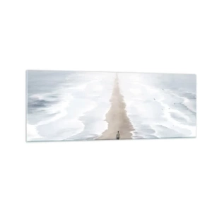 Glastavla - Bild på glas - Ljus framtid - 140x50 cm
